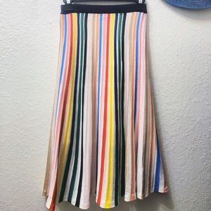 J CREW Crop Top + Midi Skirt Set